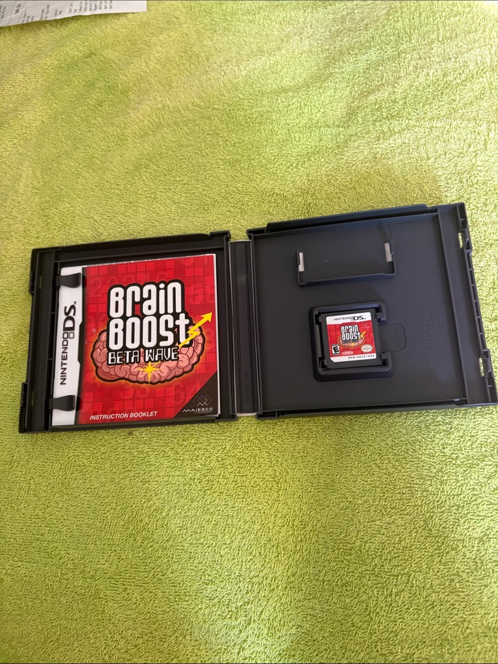 Nintendo Brain Boost: Beta Wave (Red) - DS Game with Manual